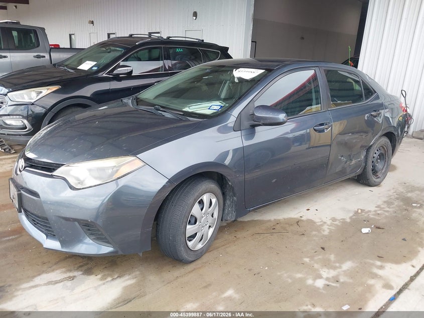 2016 Toyota Corolla VIN 5YFBURHE0GP412856 IAAI salvage auction — LEFT SIDE, Salvage (Texas), sold $2,150 on 2026-07-17 (photo 2)