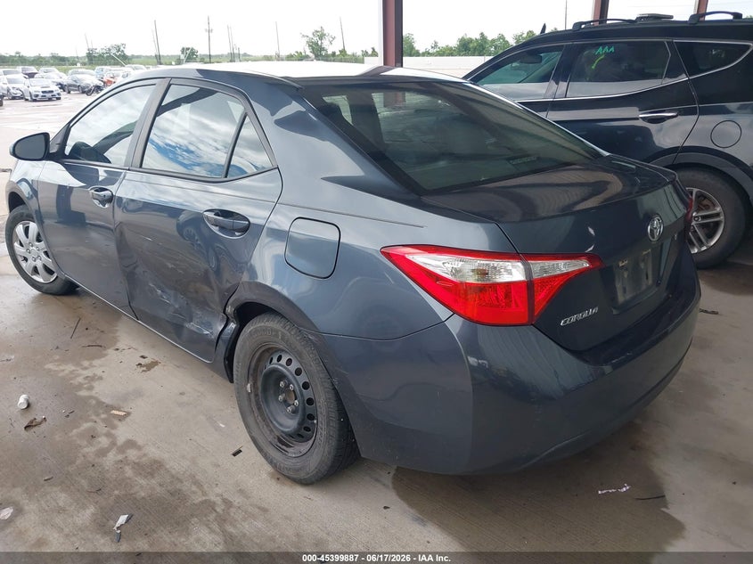 2016 Toyota Corolla VIN 5YFBURHE0GP412856 IAAI salvage auction — LEFT SIDE, Salvage (Texas), sold $2,150 on 2026-07-17 (photo 3)