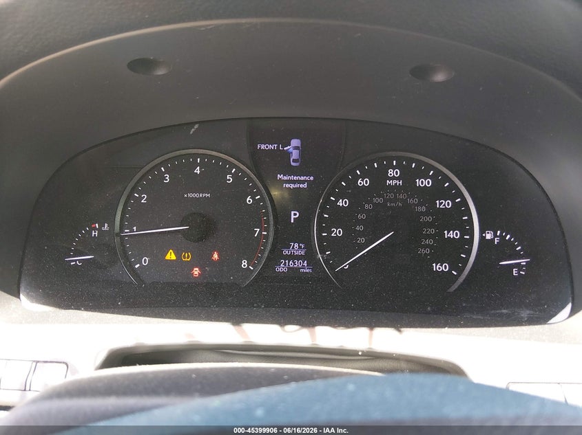 2013 Lexus VIN JTHBL5EF0D5118230 IAAI salvage auction — HAIL, Salvage (Kansas), sold $4,100 on 2026-07-10 (photo 7)