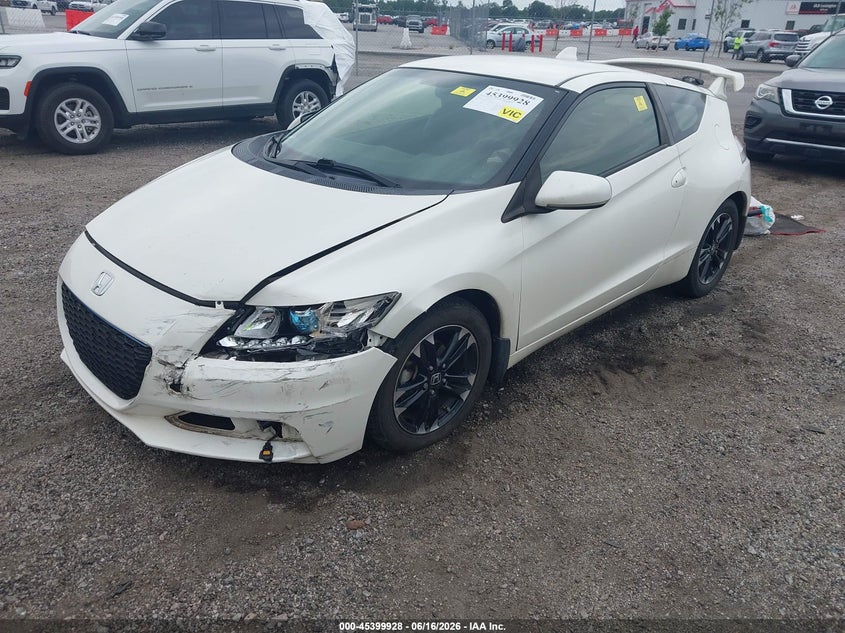 2014 Honda Cr-z VIN JHMZF1D61ES001324 IAAI salvage auction — LEFT FRONT, Salvage (Georgia), sold $825 on 2026-07-22 (photo 2)