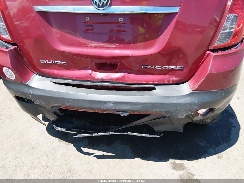 2013 Buick Encore VIN KL4CJASB1DB198414 IAAI salvage auction — REAR END, Salvage (Ohio), sold $1,425 on 2026-07-14 (photo 6)