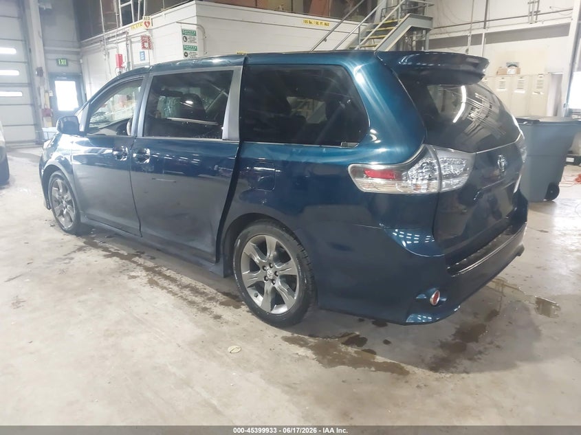 2011 Toyota Sienna VIN 5TDXK3DC5BS130466 IAAI salvage auction — FRONT END, Clear (Indiana), sold $1,300 on 2026-07-24 (photo 3)