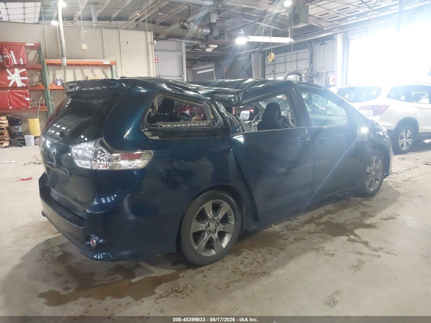 2011 Toyota Sienna VIN 5TDXK3DC5BS130466 IAAI salvage auction — FRONT END, Clear (Indiana), sold $1,300 on 2026-07-24 (photo 4)