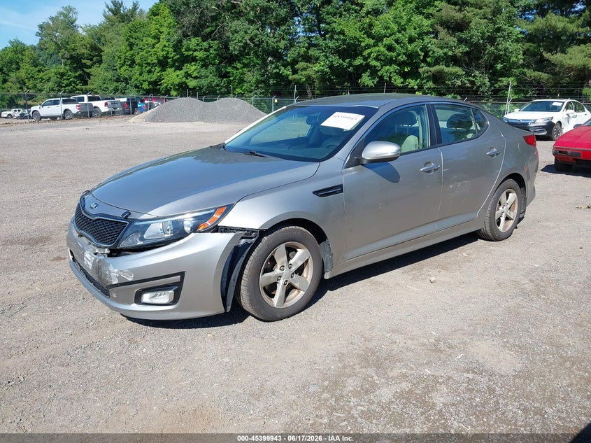 2015 Kia Optima VIN KNAGM4A72F5533109 IAAI salvage auction — FRONT END, Salvage (Ohio), sold $750 on 2026-07-06 (photo 2)