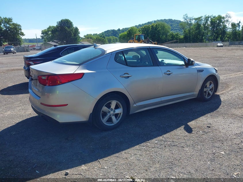 2015 Kia Optima VIN KNAGM4A72F5533109 IAAI salvage auction — FRONT END, Salvage (Ohio), sold $750 on 2026-07-06 (photo 4)
