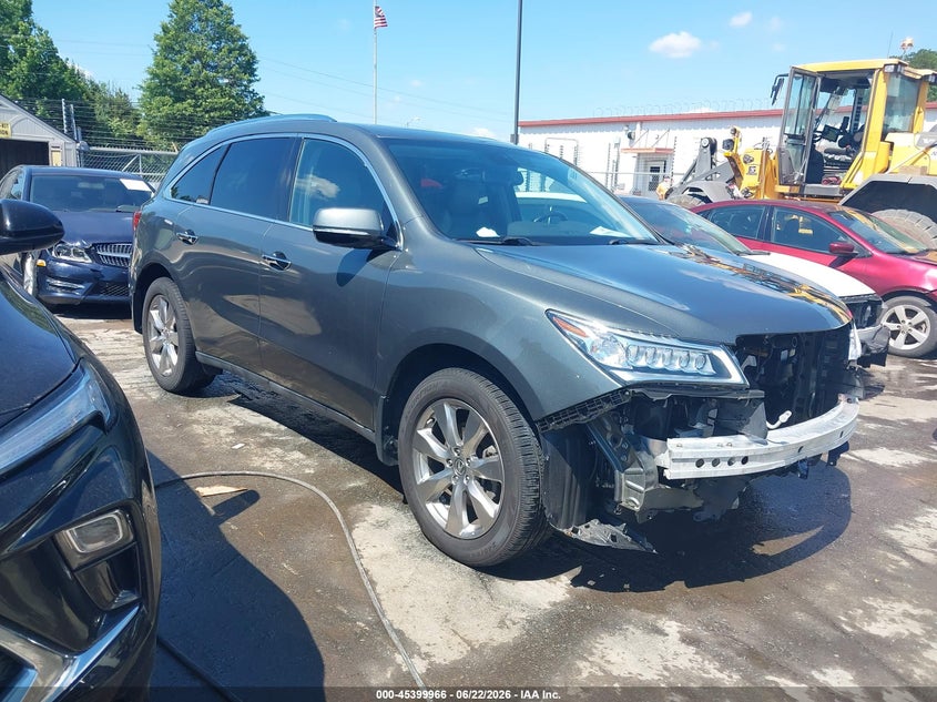 2015 Acura Mdx VIN 5FRYD4H83FB006179 IAAI salvage auction — FRONT END, Salvage (North Carolina), sold $2,650 on 2026-07-09 (photo 1)