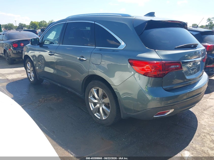 2015 Acura Mdx VIN 5FRYD4H83FB006179 IAAI salvage auction — FRONT END, Salvage (North Carolina), sold $2,650 on 2026-07-09 (photo 3)