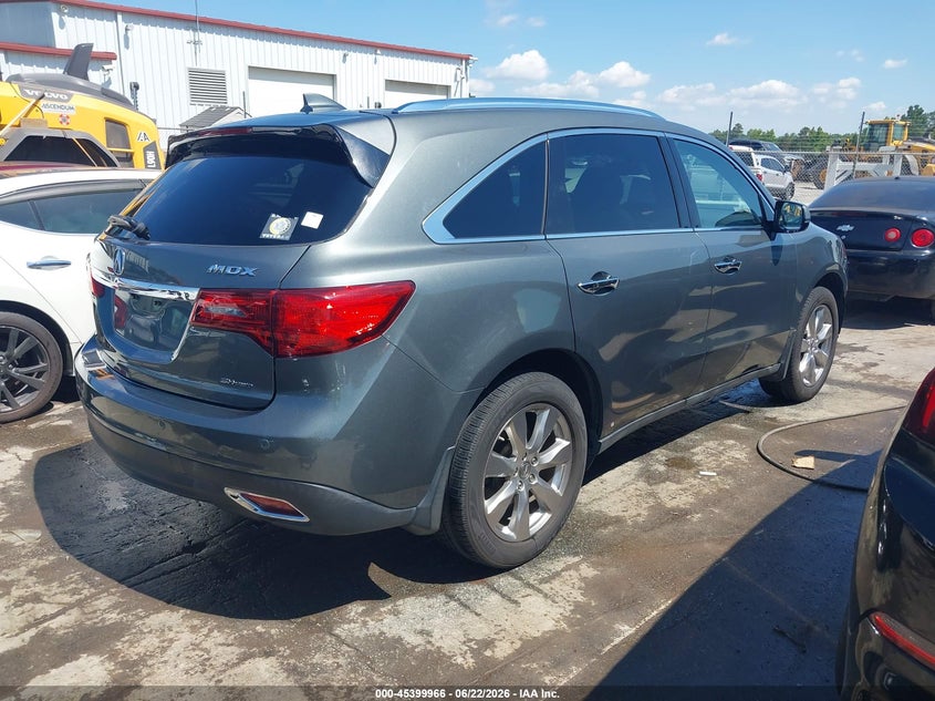 2015 Acura Mdx VIN 5FRYD4H83FB006179 IAAI salvage auction — FRONT END, Salvage (North Carolina), sold $2,650 on 2026-07-09 (photo 4)