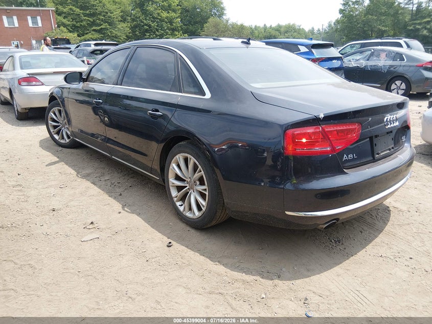2012 Audi A8 VIN WAURVAFD9CN023399 IAAI salvage auction — REAR END, Clear (Massachusetts), sold $875 on 2026-08-02 (photo 3)