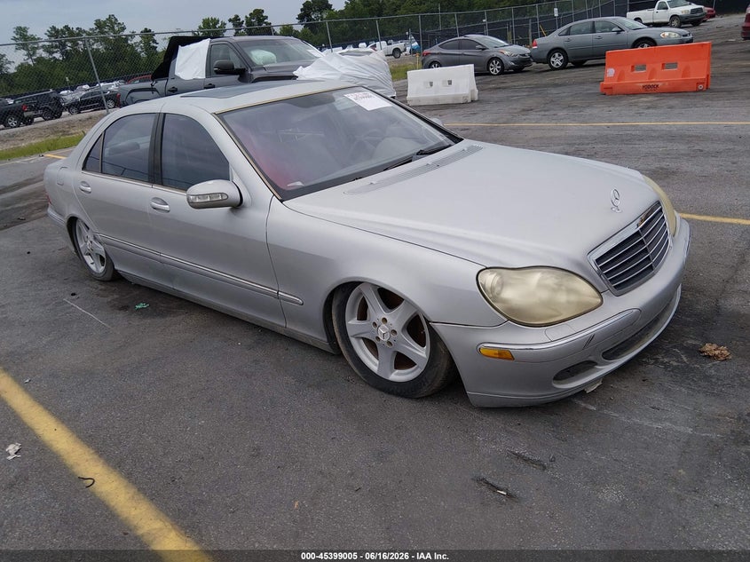 2005 Mercedes-benz S class VIN WDBNG75J65A447864 IAAI salvage auction — SUSPENSION, Clear (South Carolina), sold $350 on 2026-07-29 (photo 1)
