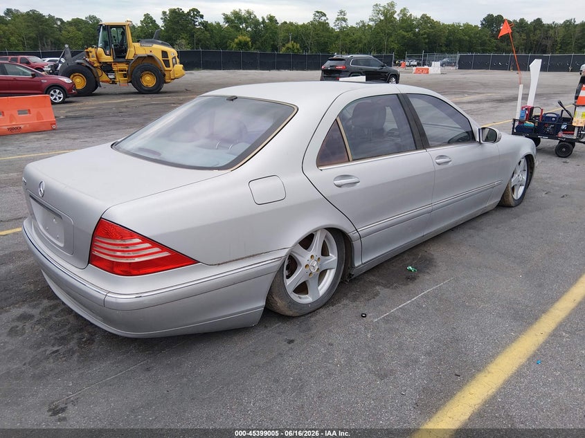 2005 Mercedes-benz S class VIN WDBNG75J65A447864 IAAI salvage auction — SUSPENSION, Clear (South Carolina), sold $350 on 2026-07-29 (photo 4)