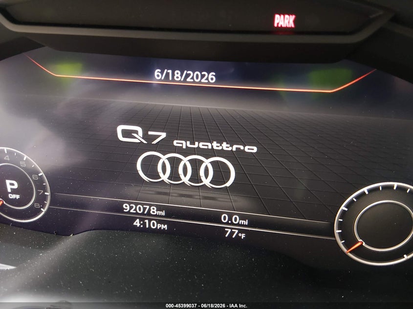 2019 Audi Q7 VIN WA1LAAF70KD048995 IAAI salvage auction — FRONT END, Salvage Title, sold $3,050 on 2026-07-23 (photo 7)
