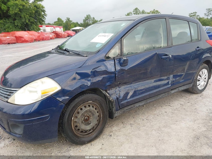 2008 Nissan Versa VIN 3N1BC13E18L389116 IAAI salvage auction — LEFT SIDE, Rebuildable (Florida), sold $275 on 2026-07-09 (photo 6)