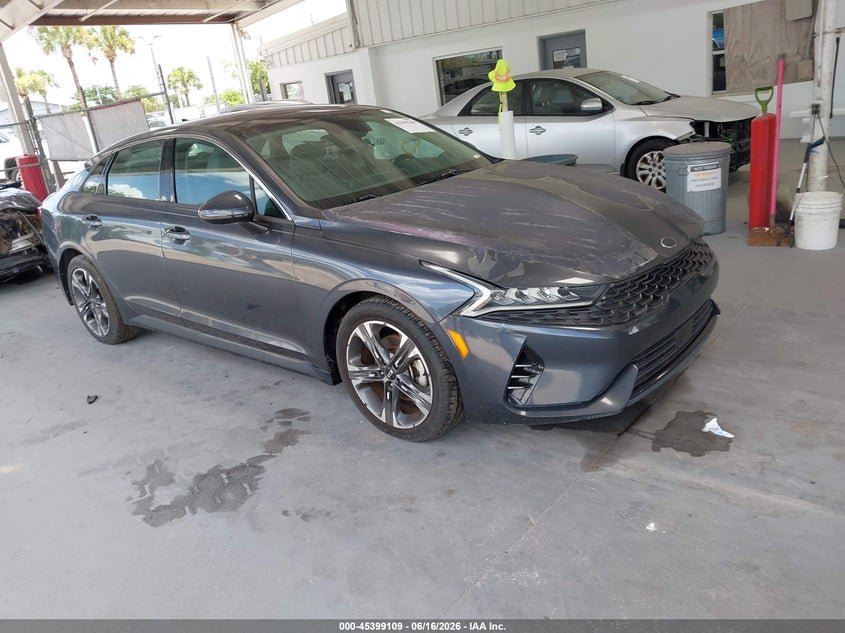 2021 Kia K5 VIN 5XXG34J27MG003821 IAAI salvage auction — NORMAL WEAR, Clear (Florida), sold $3,900 on 2026-07-08 (photo 1)