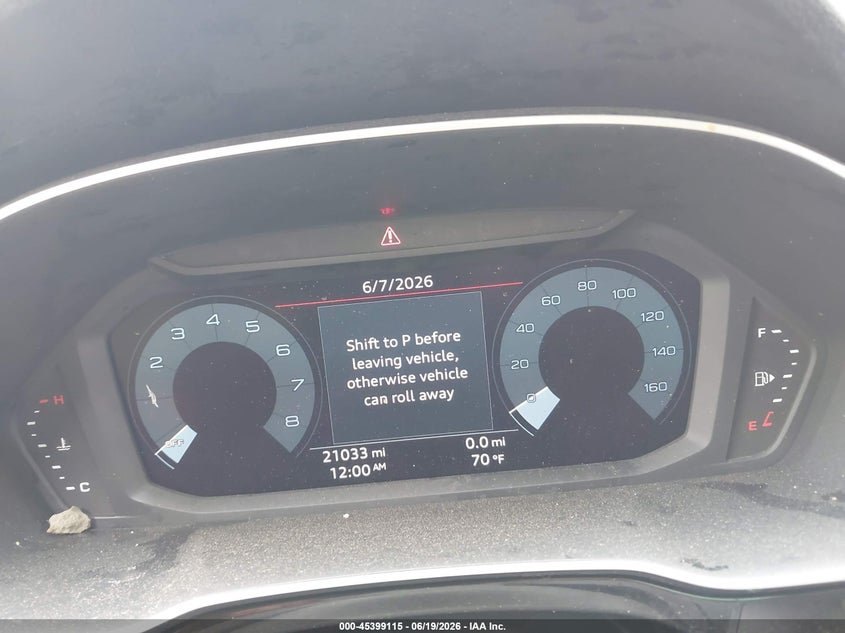 2024 Audi Q3 VIN WA1EECF32R1096323 IAAI salvage auction — FRONT END, Salvage (Idaho), sold $4,750 on 2026-07-31 (photo 7)