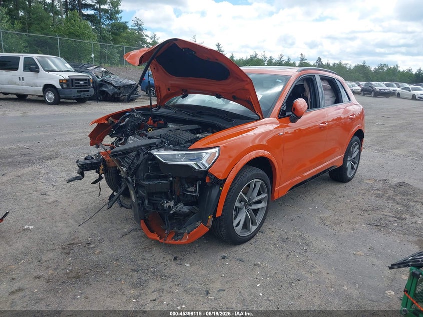 2024 Audi Q3 VIN WA1EECF32R1096323 IAAI salvage auction — FRONT END, Salvage (Idaho), sold $4,750 on 2026-07-31 (photo 2)