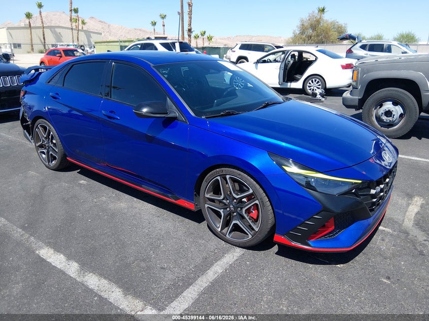 2023 Hyundai Elantra n VIN KMHLW4AK5PU009584 IAAI salvage auction — RIGHT SIDE, Salvage (Nevada), sold $9,400 on 2026-07-24 (photo 1)