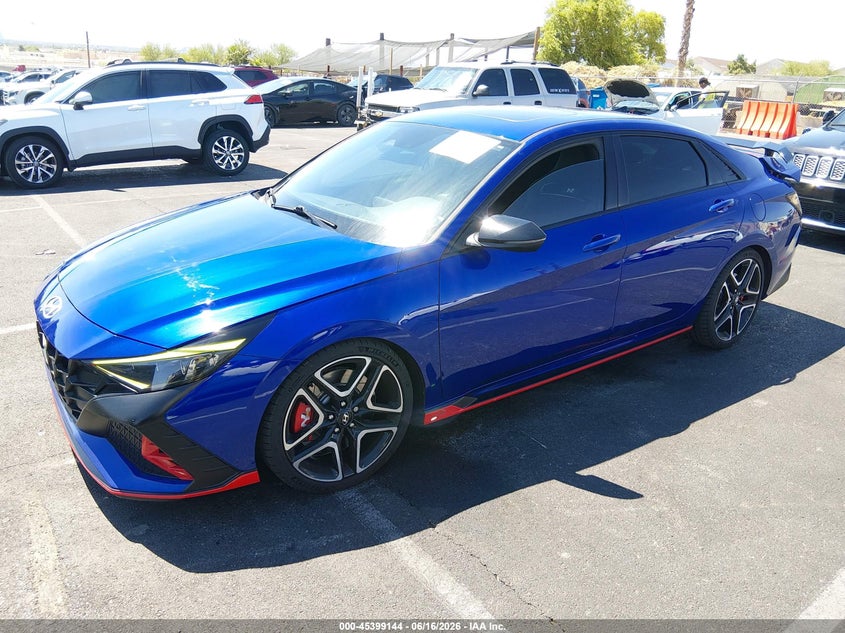 2023 Hyundai Elantra n VIN KMHLW4AK5PU009584 IAAI salvage auction — RIGHT SIDE, Salvage (Nevada), sold $9,400 on 2026-07-24 (photo 2)