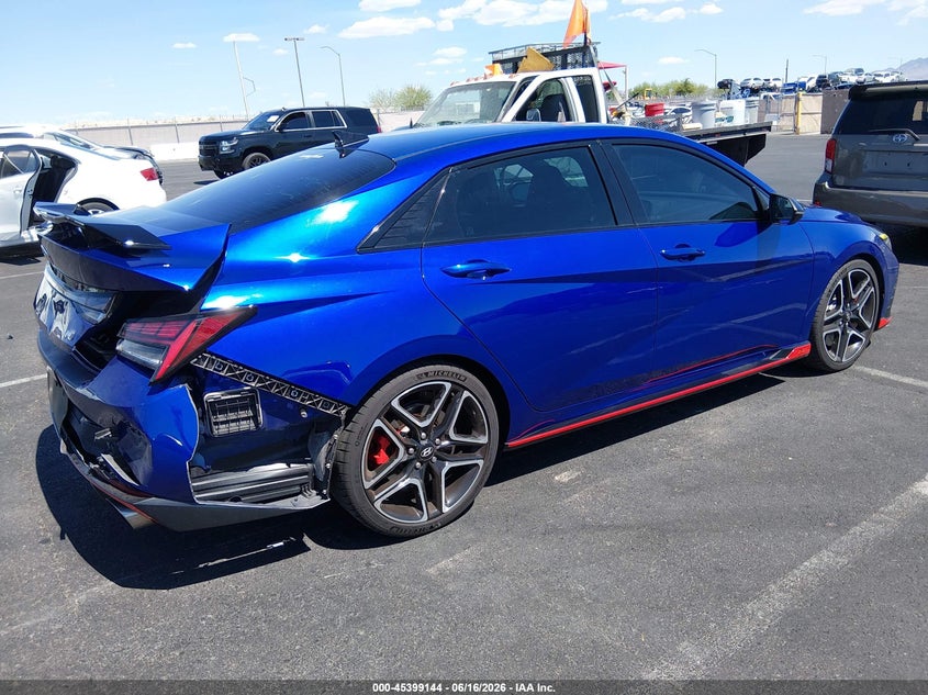 2023 Hyundai Elantra n VIN KMHLW4AK5PU009584 IAAI salvage auction — RIGHT SIDE, Salvage (Nevada), sold $9,400 on 2026-07-24 (photo 4)