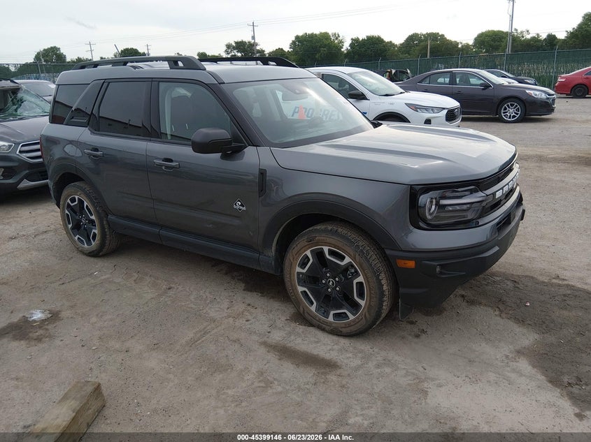 2023 Ford Bronco sport VIN 3FMCR9C64PRE10765 IAAI salvage auction — HAIL, Salvage Title, sold $12,200 on 2026-07-24 (photo 1)