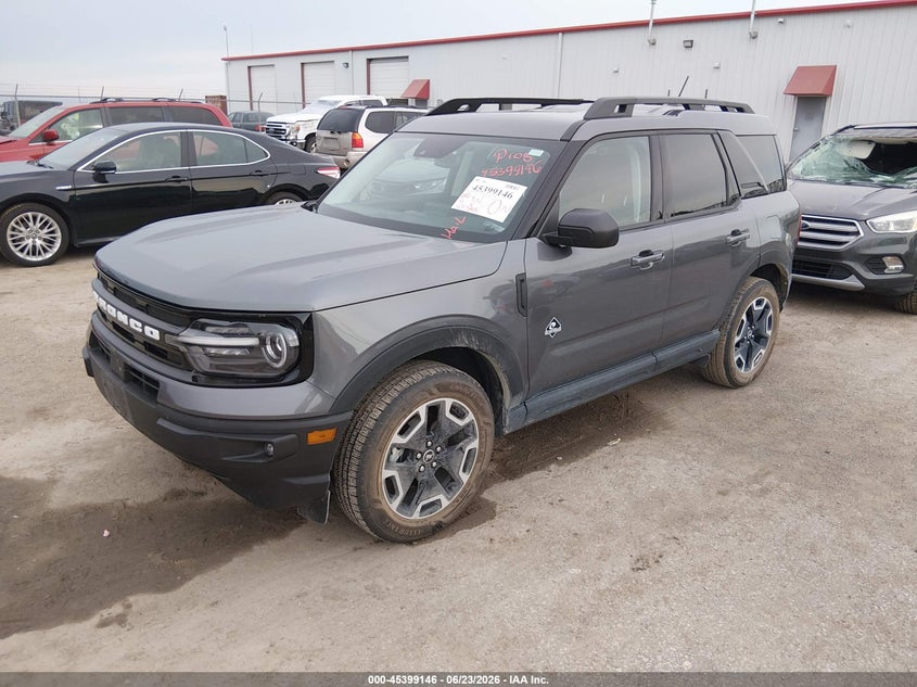 2023 Ford Bronco sport VIN 3FMCR9C64PRE10765 IAAI salvage auction — HAIL, Salvage Title, sold $12,200 on 2026-07-24 (photo 2)