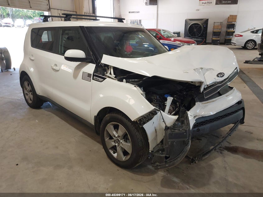 2018 Kia Soul VIN KNDJN2A2XJ7506929 IAAI salvage auction — FRONT END, Salvage (North Carolina), sold $550 on 2026-07-30 (photo 1)