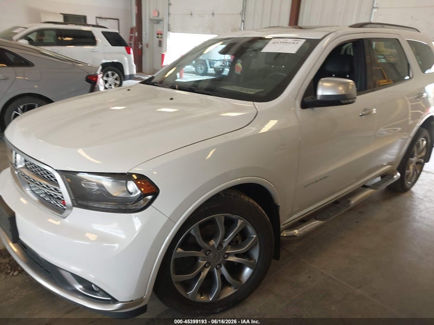 2016 Dodge Durango VIN 1C4SDJET0GC506961 IAAI salvage auction — FRONT END, Salvage Title, sold $3,275 on 2026-09-10 (photo 2)