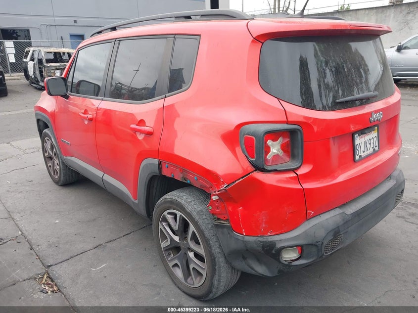 2015 Jeep Renegade VIN ZACCJABT4FPB32074 IAAI salvage auction — LEFT REAR, Salvage Title, sold $1,800 on 2026-08-19 (photo 3)