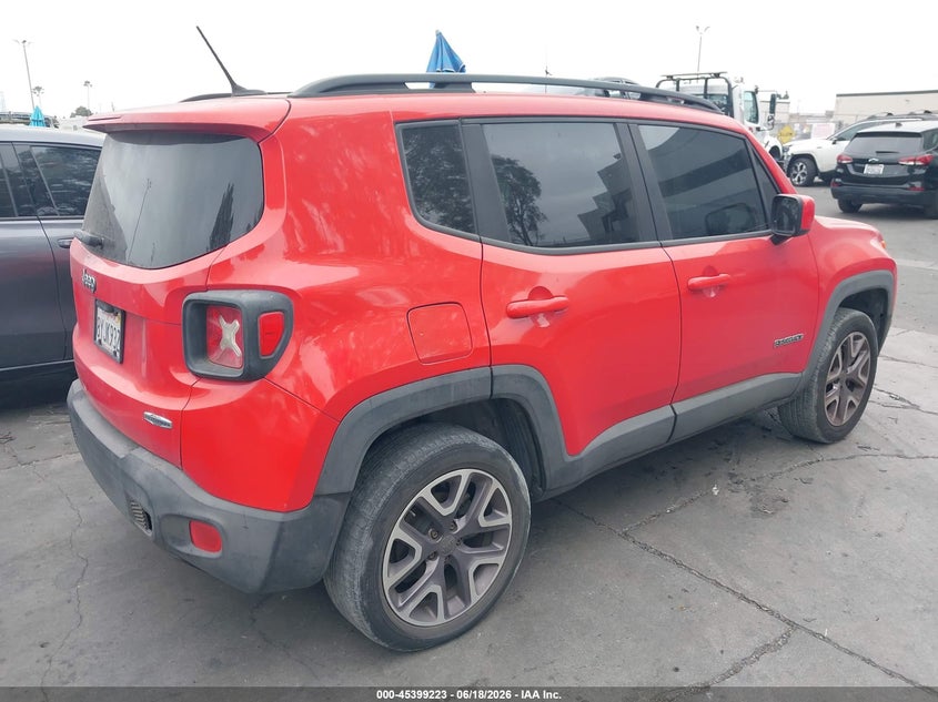 2015 Jeep Renegade VIN ZACCJABT4FPB32074 IAAI salvage auction — LEFT REAR, Salvage Title, sold $1,800 on 2026-08-19 (photo 4)
