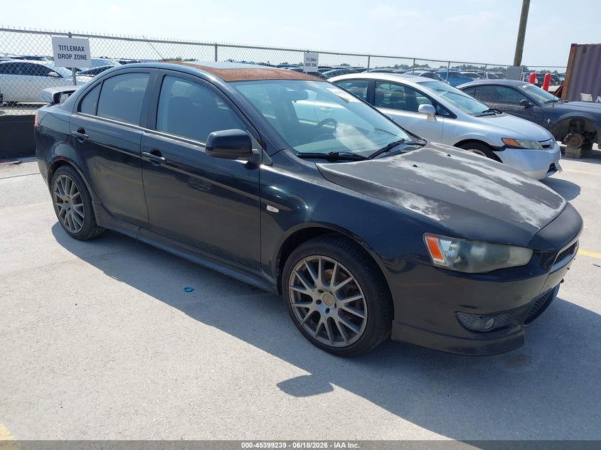 2009 Mitsubishi Lancer VIN JA3AU86W49U006908 IAAI salvage auction — NORMAL WEAR, Clear (Indiana), sold $275 on 2026-07-30 (photo 1)