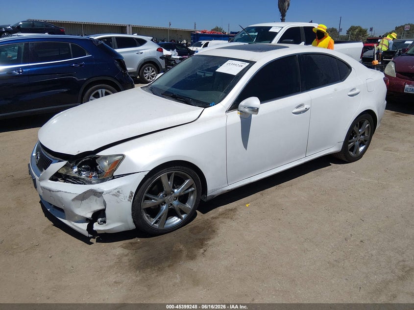 2009 Lexus Is 250 VIN JTHBK262595088341 IAAI salvage auction — LEFT FRONT, Salvage (California), sold $375 on 2026-07-22 (photo 2)