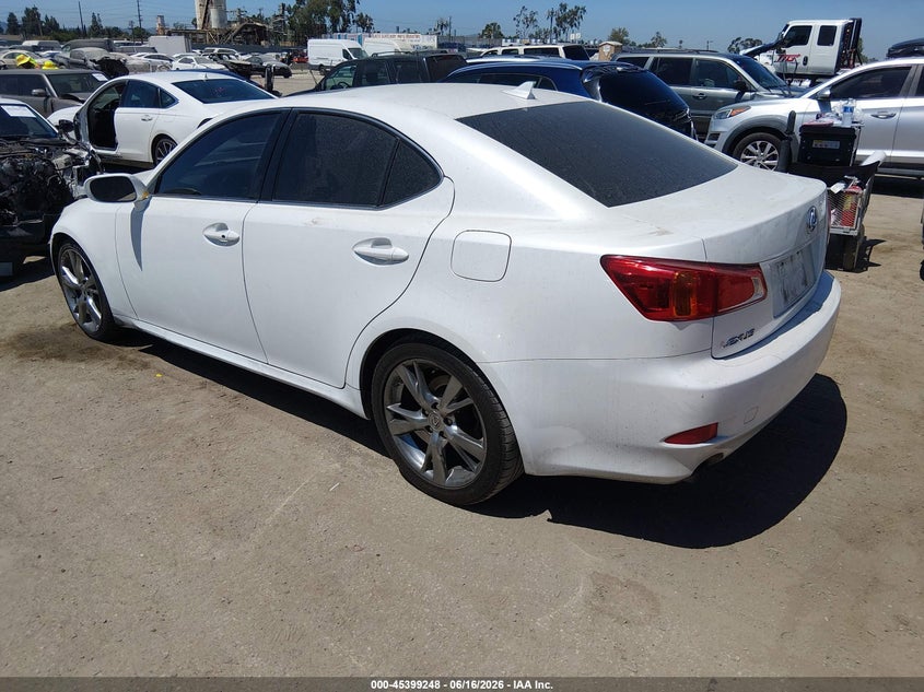 2009 Lexus Is 250 VIN JTHBK262595088341 IAAI salvage auction — LEFT FRONT, Salvage (California), sold $375 on 2026-07-22 (photo 3)