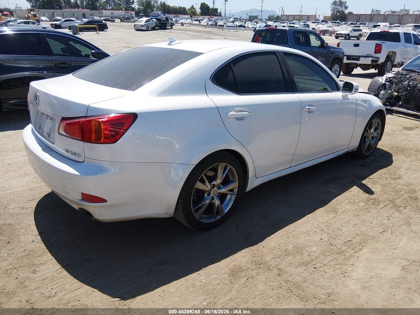 2009 Lexus Is 250 VIN JTHBK262595088341 IAAI salvage auction — LEFT FRONT, Salvage (California), sold $375 on 2026-07-22 (photo 4)