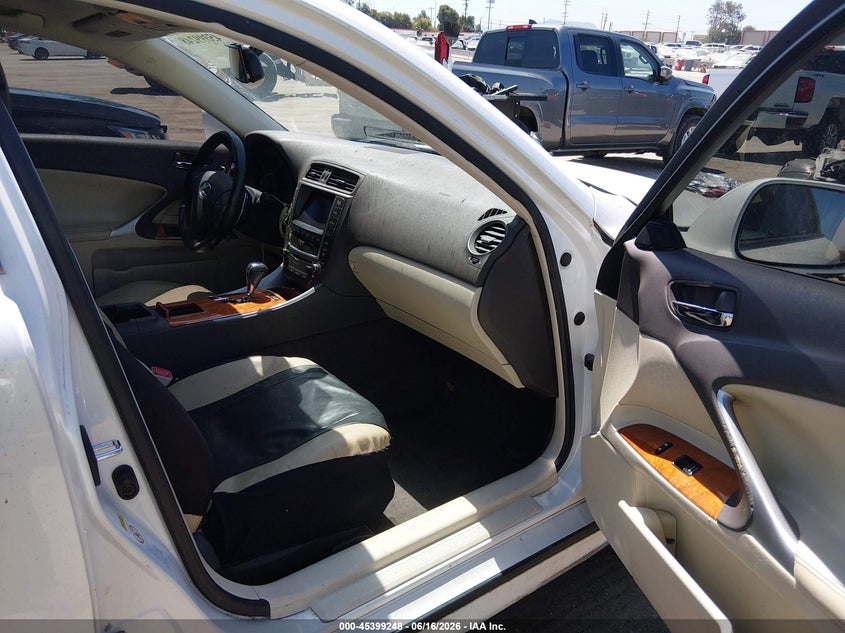 2009 Lexus Is 250 VIN JTHBK262595088341 IAAI salvage auction — LEFT FRONT, Salvage (California), sold $375 on 2026-07-22 (photo 5)