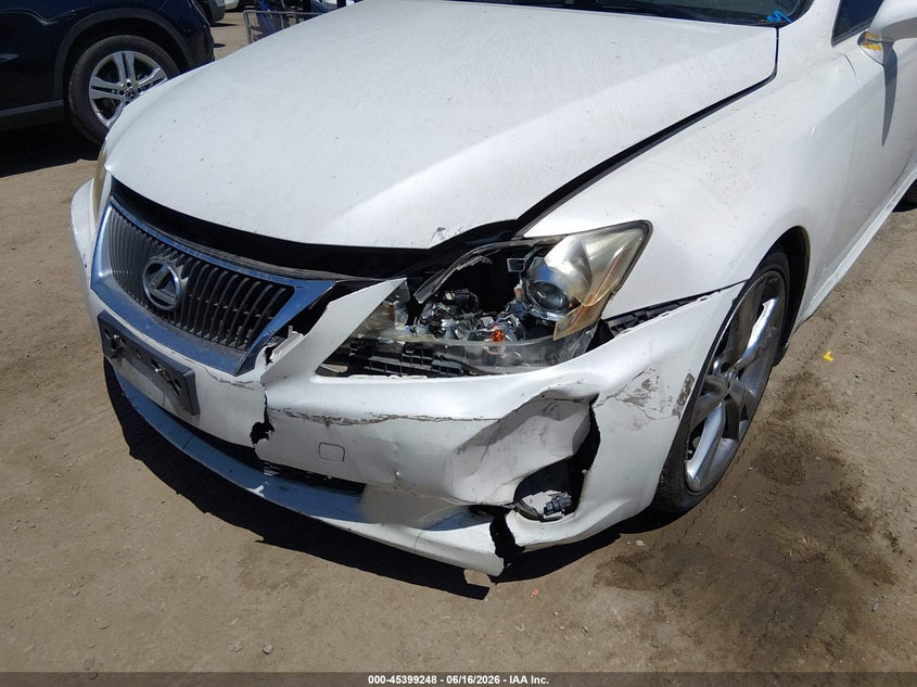 2009 Lexus Is 250 VIN JTHBK262595088341 IAAI salvage auction — LEFT FRONT, Salvage (California), sold $375 on 2026-07-22 (photo 6)