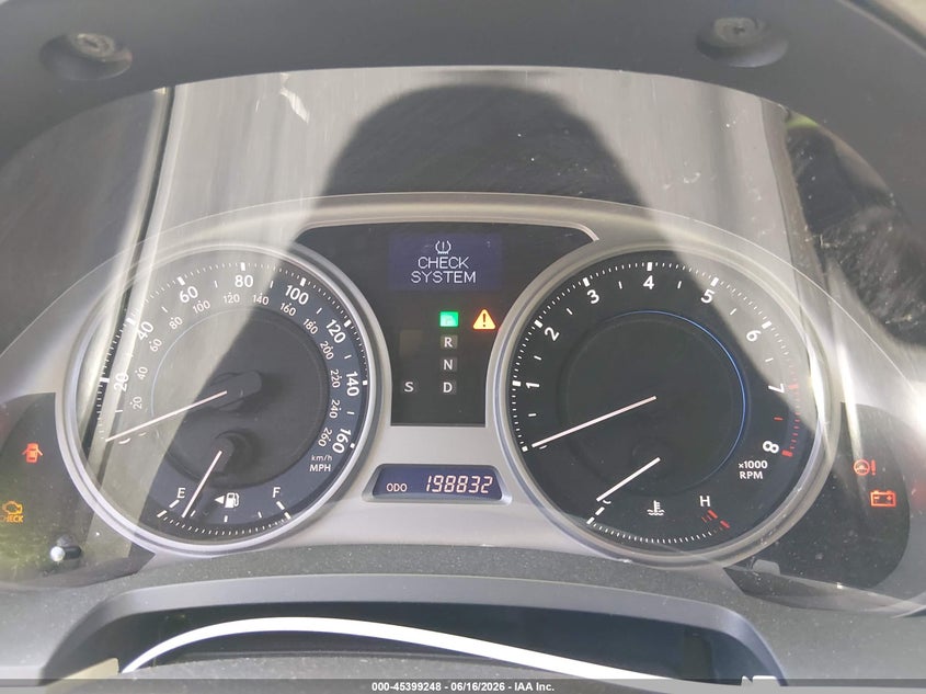 2009 Lexus Is 250 VIN JTHBK262595088341 IAAI salvage auction — LEFT FRONT, Salvage (California), sold $375 on 2026-07-22 (photo 7)