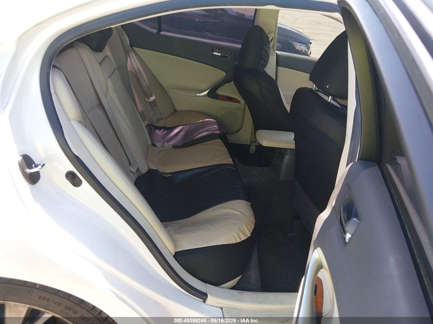 2009 Lexus Is 250 VIN JTHBK262595088341 IAAI salvage auction — LEFT FRONT, Salvage (California), sold $375 on 2026-07-22 (photo 8)