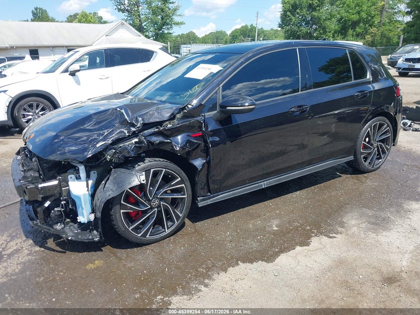 2024 Volkswagen Golf gti VIN WVWVA7CD7RW155035 IAAI salvage auction — FRONT & REAR, Wait Title, sold $9,700 on 2026-10-07 (photo 2)
