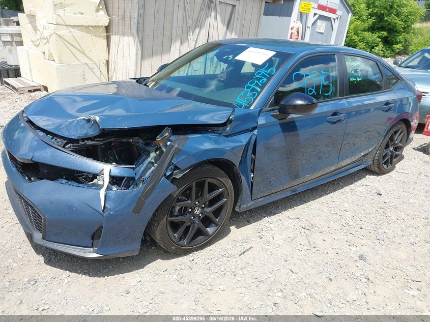 2025 Honda Civic VIN 2HGFE2F5XSH515601 IAAI salvage auction — FRONT END, Salvage Title, sold $7,900 on 2026-07-31 (photo 2)