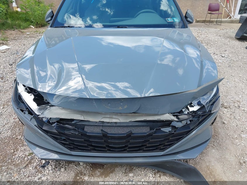 2023 Hyundai Elantra VIN KMHLL4AG9PU437145 IAAI salvage auction — FRONT END, Salvage (Pennsylvania), sold $3,800 on 2026-07-14 (photo 6)