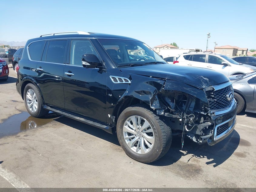 2017 Infiniti Qx80 VIN JN8AZ2NE8H9157121 IAAI salvage auction — RIGHT FRONT, Salvage (Arizona), sold $5,450 on 2026-07-14 (photo 1)