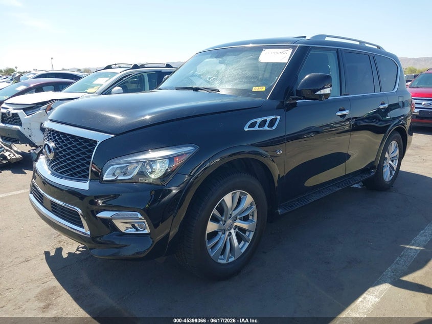 2017 Infiniti Qx80 VIN JN8AZ2NE8H9157121 IAAI salvage auction — RIGHT FRONT, Salvage (Arizona), sold $5,450 on 2026-07-14 (photo 2)