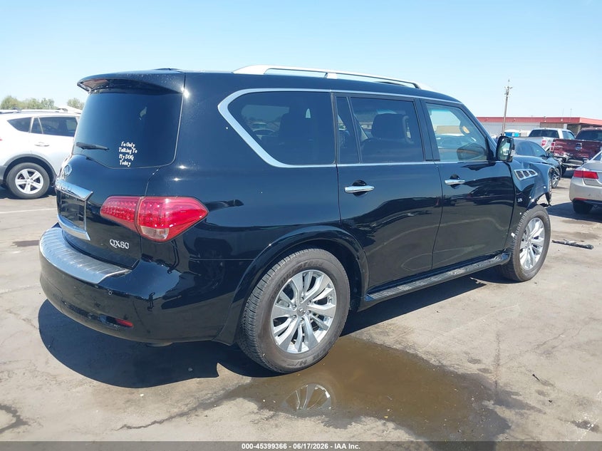 2017 Infiniti Qx80 VIN JN8AZ2NE8H9157121 IAAI salvage auction — RIGHT FRONT, Salvage (Arizona), sold $5,450 on 2026-07-14 (photo 4)