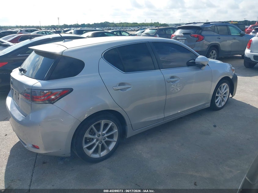 2012 Lexus Ct VIN JTHKD5BH6C2115044 IAAI salvage auction — NORMAL WEAR, Original (Texas), sold $2,950 on 2026-07-20 (photo 4)
