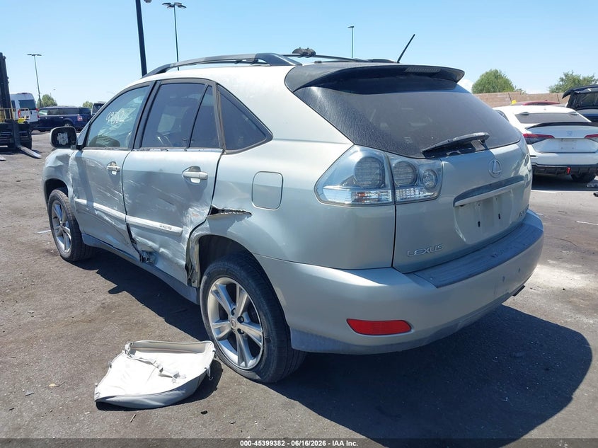 2007 Lexus Rx 400h VIN JTJHW31U772039586 IAAI salvage auction — LEFT SIDE, Salvage Certificate (California), sold $1,050 on 2026-07-10 (photo 3)