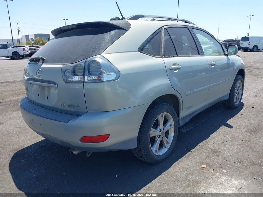 2007 Lexus Rx 400h VIN JTJHW31U772039586 IAAI salvage auction — LEFT SIDE, Salvage Certificate (California), sold $1,050 on 2026-07-10 (photo 4)