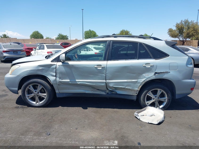 2007 Lexus Rx 400h VIN JTJHW31U772039586 IAAI salvage auction — LEFT SIDE, Salvage Certificate (California), sold $1,050 on 2026-07-10 (photo 6)