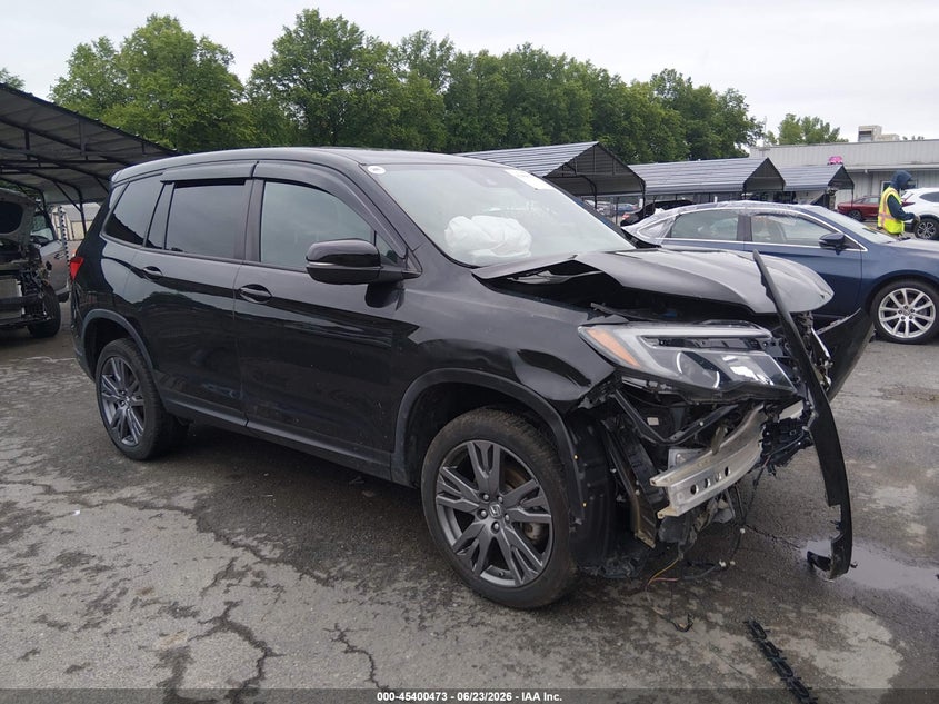 2021 Honda Passport VIN 5FNYF8H56MB032961 IAAI salvage auction — FRONT END, Salvage (Connecticut), sold $3,400 on 2026-07-20 (photo 1)