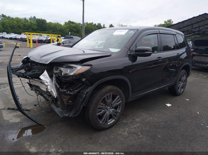 2021 Honda Passport VIN 5FNYF8H56MB032961 IAAI salvage auction — FRONT END, Salvage (Connecticut), sold $3,400 on 2026-07-20 (photo 2)