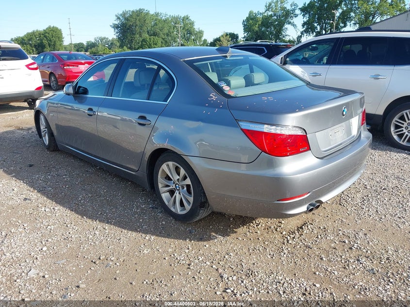 2009 BMW 5er VIN WBANU53529C118851 IAAI salvage auction — LEFT REAR, Salvage (Ohio), sold $1,100 on 2026-07-08 (photo 3)